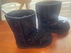Pre Owned Toddler Classic Short Black sequin UGG Size 6 — photo 2