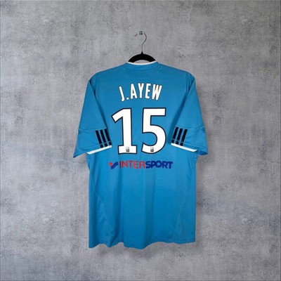 Marseille 2010-11 Auswärtstrikot J. Ayew #15 Adidas Größe L Original Vintage