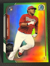 2015 Bowman Chrome GREEN REFRACTOR ROOKIE Yasmany Tomas 48/99