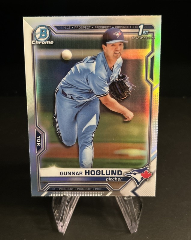 2021 Bowman Draft Chrome Refractor Gunnar Hoglund Toronto Blue Jays #BDC-78