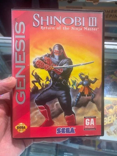 Shinobi III 3 Revenge of the Ninja Master Sega Genesis Original Complete CIB