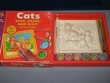 2004 Brighter Child "CATS" Read Paint & Play Activity Kit NEW