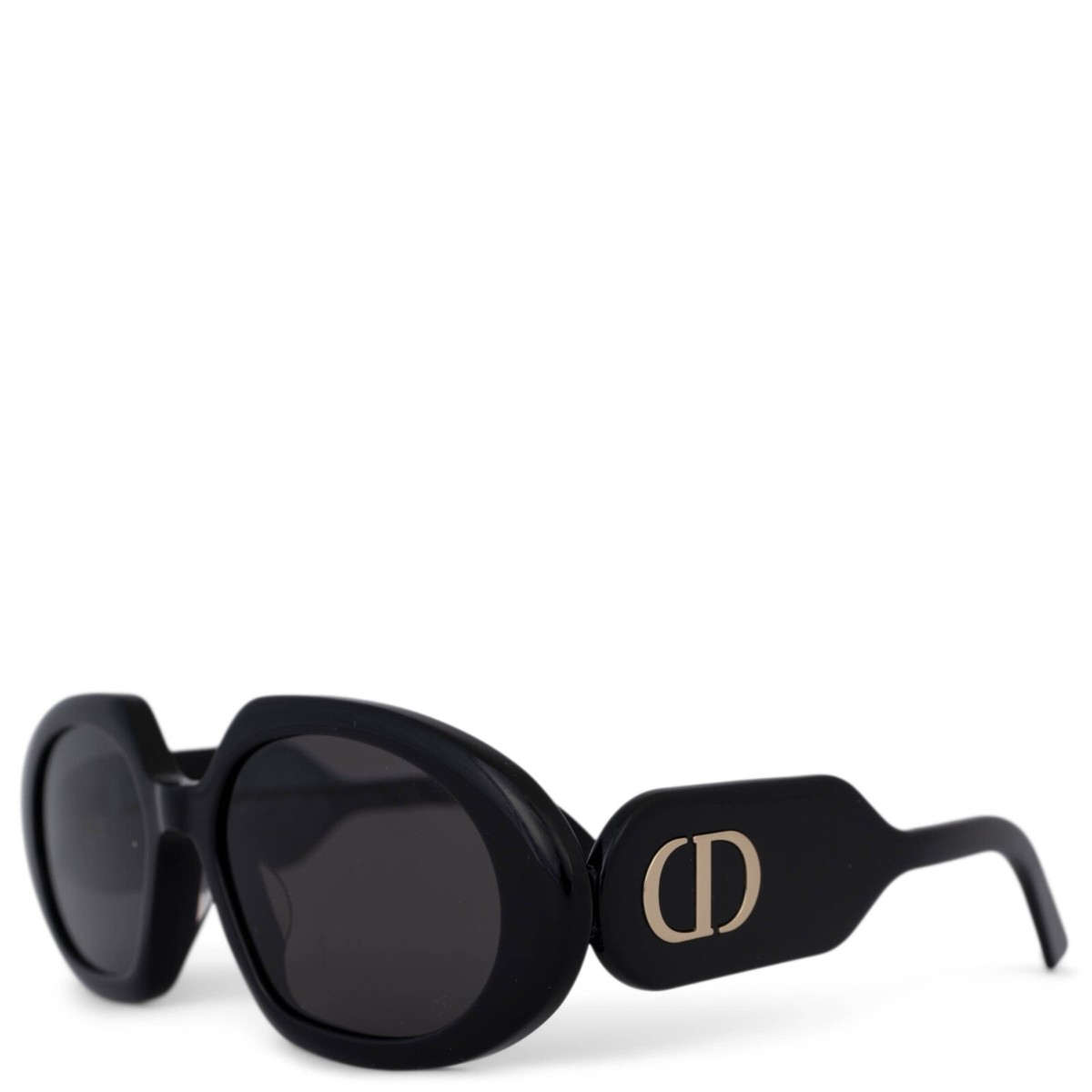 DIOR ◆ DiorBobby R2U 10A0 ラウンド角縁 サングラス 70637 auth CHRISTIAN DIOR black DIORBOBBY Sunglasses R2U