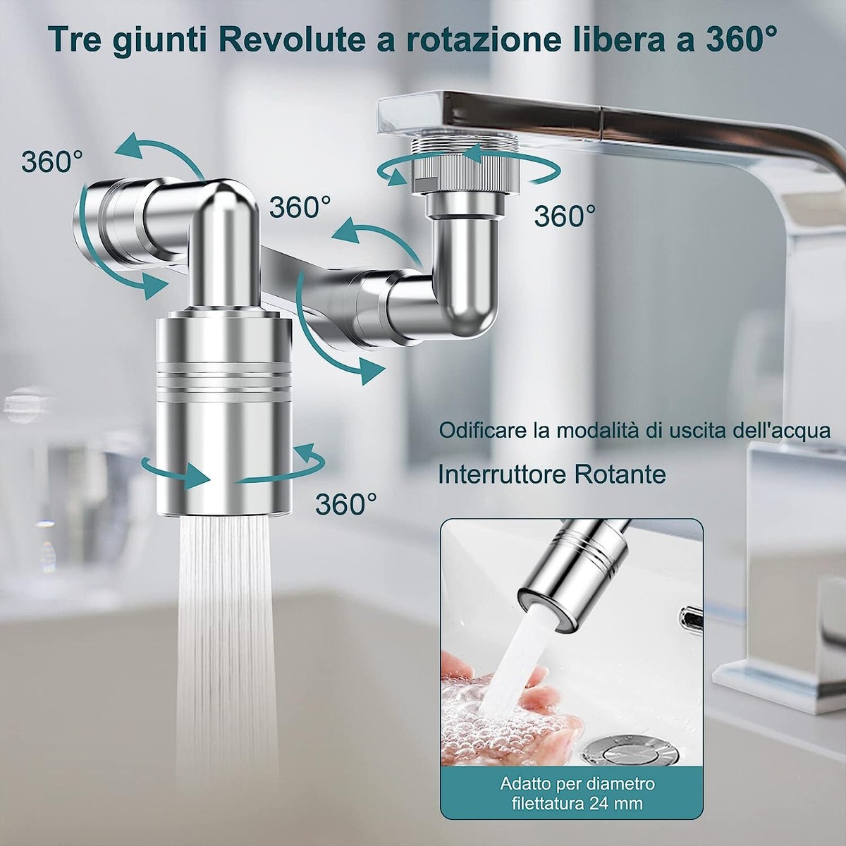 Prolunga Per Rubinetto In Ottone - 1/2" X 50 Mm, Cromata, Per Acqua Potabile - Foto 9