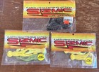 (3) Sizmic Rubber Lure Bait High Floater Red Shad Swimmer Bait