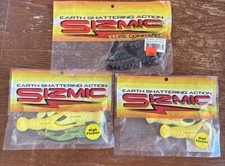 (3) Sizmic Rubber Lure Bait High Floater Red Shad Swimmer Bait