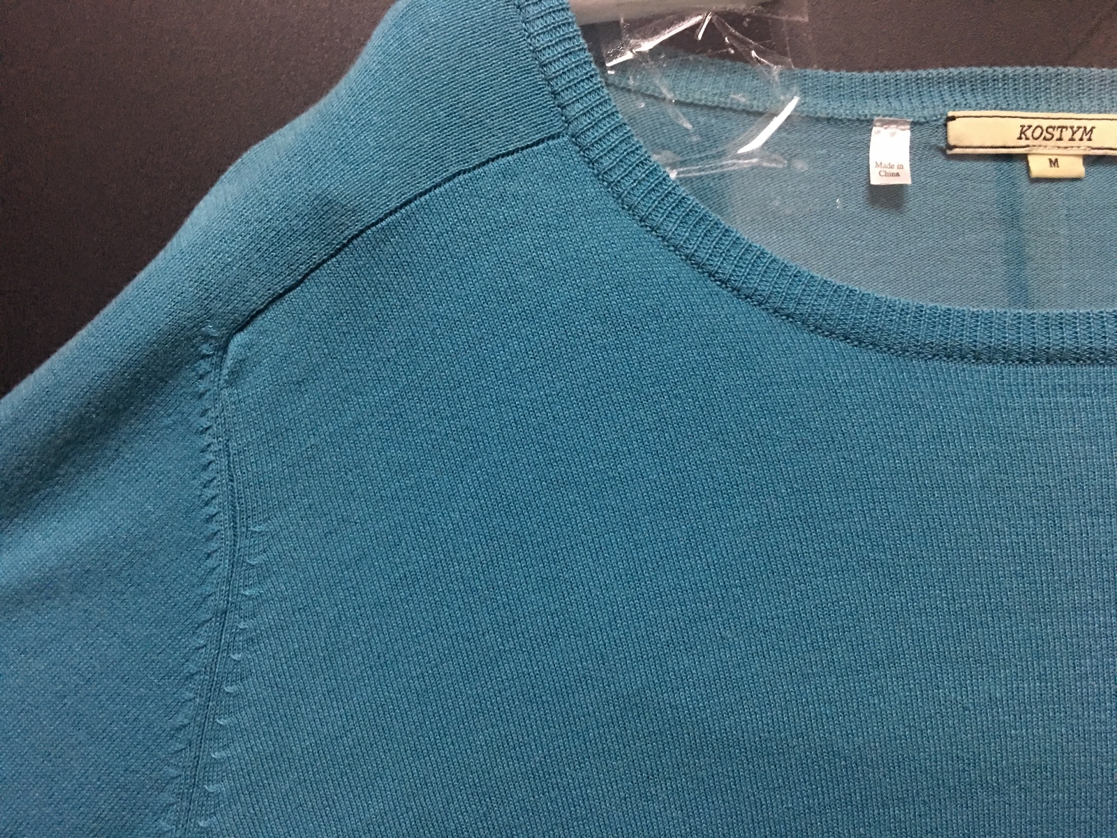 [M] Cheap Monday Kostym Boy Knitted Blue Green Crewneck Cotton Sweater Tee Shirt image 2
