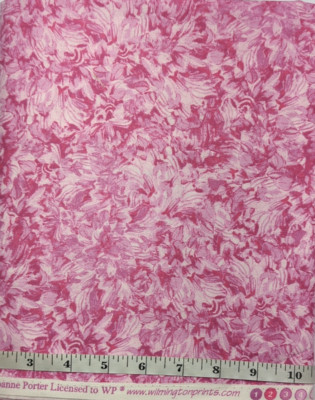 Blooming Spring Joanne Porter BTY Tonal Pink Wilmington Cotton Sew Quilt Fabric