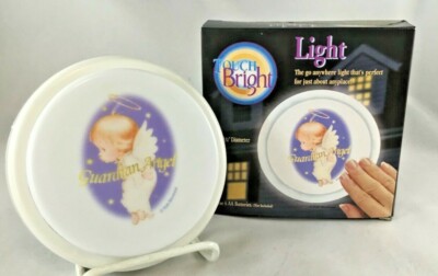 Guardian Angel Touch Bright Night Light Use Anywhere Vintage New Boxed 