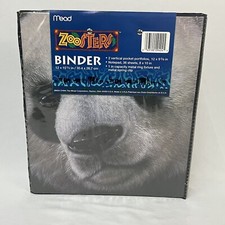 VINTAGE 90S NOS MEAD ZOOSTERS PANDA BINDER TRAPPER KEEPER ORIGINAL 1994