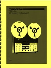 Tandberg TD20A OWNER'S & SERVICE MANUAL