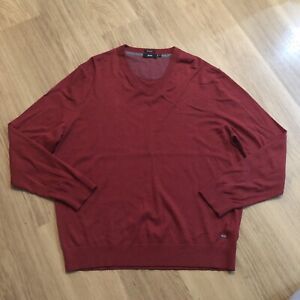 red hugo boss sweater