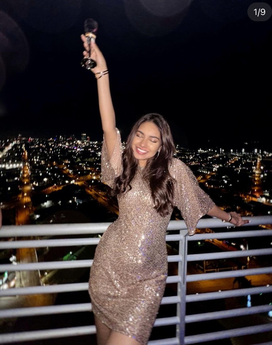 ZARA NEW FW23 SEQUINNED SHORT DRESS FLOWING AT BACK NECKLINE