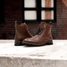 Botas de trabajo de combate de motocicleta Polar Fox KNOXVILLE para hombre