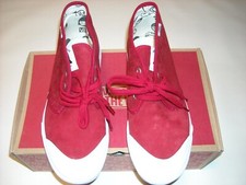 Vans  Dane Reynolds  Prairie Chukka Boots Red Suede Mens Sz 10.5 Rare Brand New