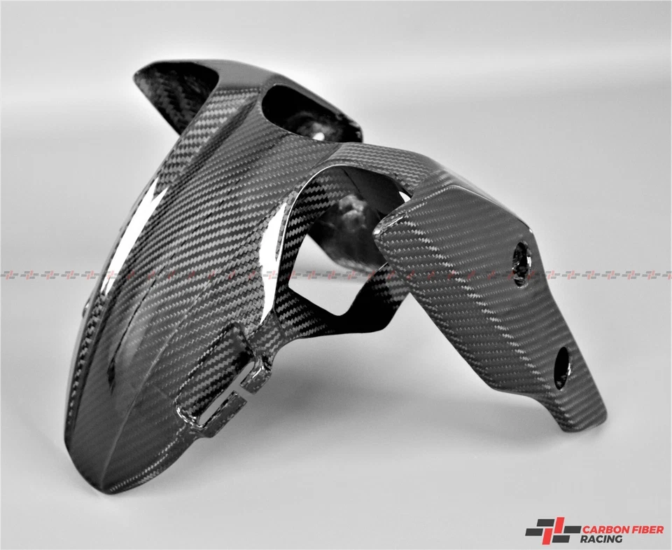 Guardabarros delantero de fibra de carbono Ducati Hyperstrada 2013-22, Hypermotard 821, 939, 950 Foto 2 de 4