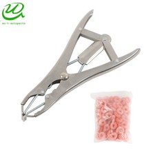 Sheep Lamb Castration Applicator + 100 Marking Ring Bander Docking Elastrator au