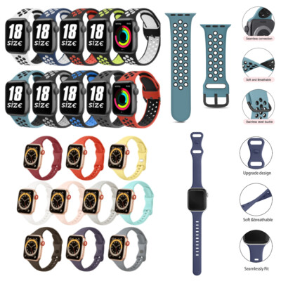 Apple Watch Silikon Armband Starp Ultra 8 7 6 5 4 3 2 1 & SE 42mm 44mm 45mm 49mm