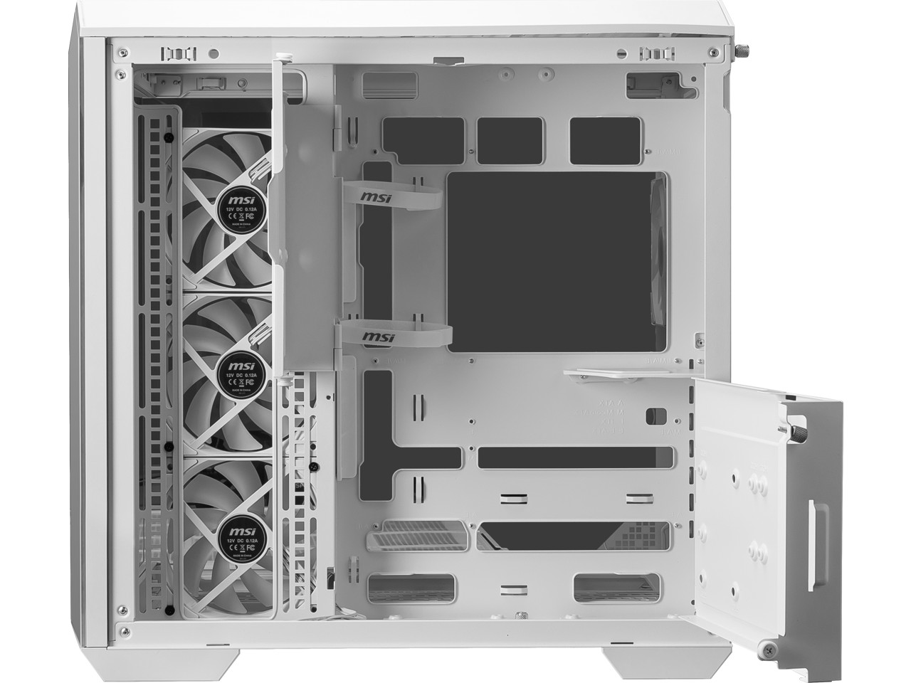 Игровой корпус MSI MAG PANO 100R PZ White Project Zero Mid Tower ATX закаленное стекло