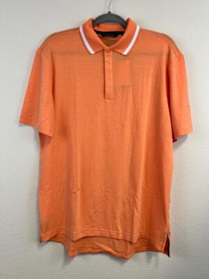 ADIDAS GOLF Men's ADICROSS Short Sleeve Polo Shirt Amber Tint Orange Sz M NWT