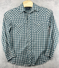 Vintage Wrangler Pearl Snap Shirt Gingham Plaid Multicolor Men's Size M READ