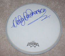 WOODY WOODMANSEY SIGNED REMO 12" DRUMHEAD B w/COA DAVID BOWIE SPIDERS FROM MARS