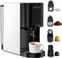 Espresso 4in1 Coffee Machine for Nespresso Original/Dolce Gusto/Ground Capsule a
