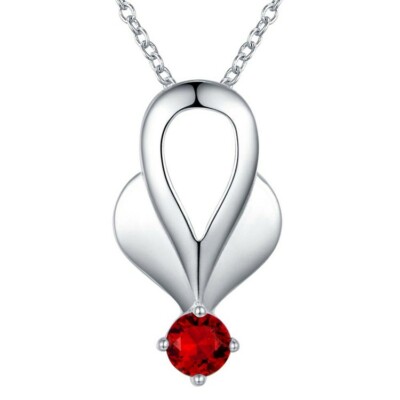 Silberanhänger ''Silver Slide for a Ruby'' & seine Kette - ca. von Fr. sofort