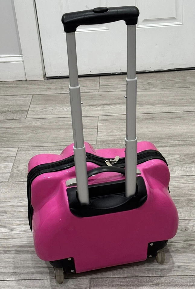 Hello Kitty Suitcase Pink 3D Sanrio Hardshell Rolling Bag Luggage - Image 3 of 4