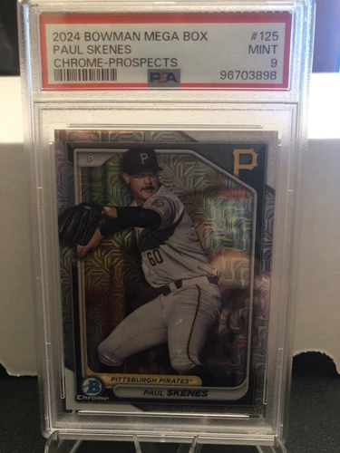 PAUL SKENES 2024 Bowman Mega Box PSA 9 MINT #BCP-125 Pirates