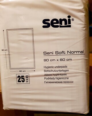 25 Seni Soft Super - Krankenunterlage Bettschutzunterlage - 90 x 60cm - Neu OVP