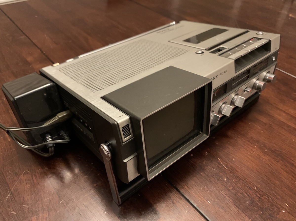 Sony FX-412 TV-FM/AM Receiver Cassette-Corder - Please Read | eBay