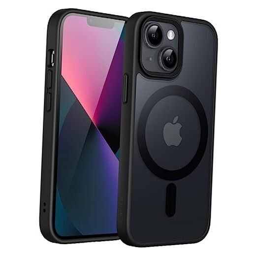 Магнитный чехол для iPhone 13 Mini 5,4 дюйма совместим с MagSafe, черный