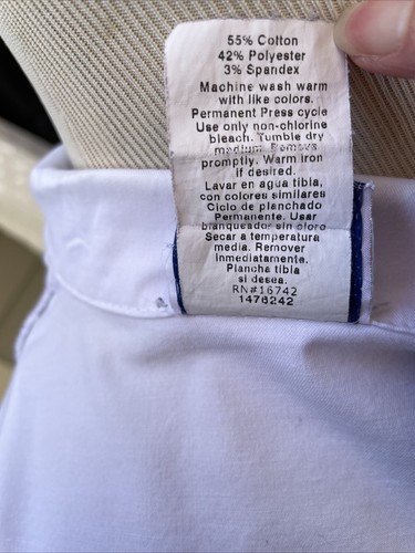 Women's 1st Quality META Fundamentals White Mid Length Lab Coat Size 8(M) - Picture 9 of 9