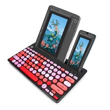 Wireless Keyboard Multi-Device, Bluetooth and 2.4G Dual Mode for iPad, Switch...