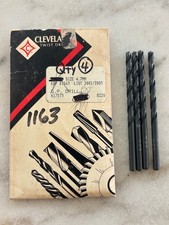 4 new Cleveland Twist Drill 4.70mm HSS Black Oxide, Jobber Length Bits, C01163