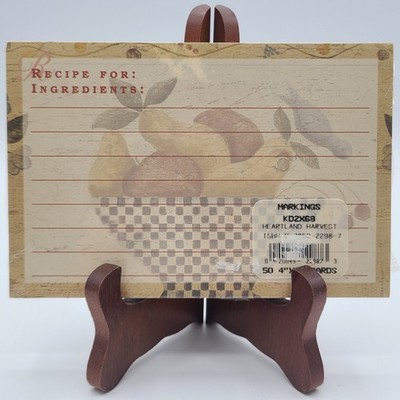 Heartland Harvest 50 Recipe Cards 4x6 NOS Fruit Bowl Carol J Endres 