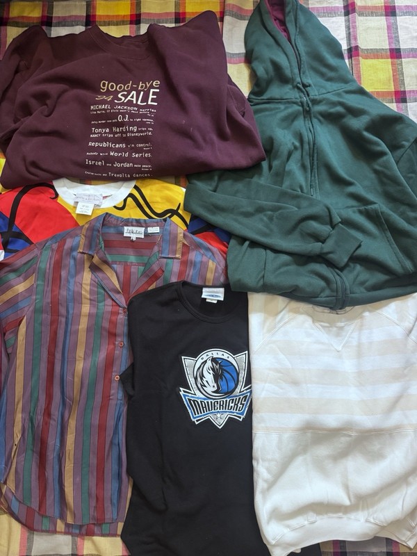 Vintage Clothing Mixed Bundle 6 Pieces Made In USA 90s