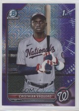 2022 Bowman Chrome Mega Box Purple Mojo Refractor 241/250 Cristhian Vaquero 7c7