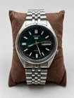 Seiko 5 Vintage Automatic Men's Watch Stainless Steel, Green Dial
