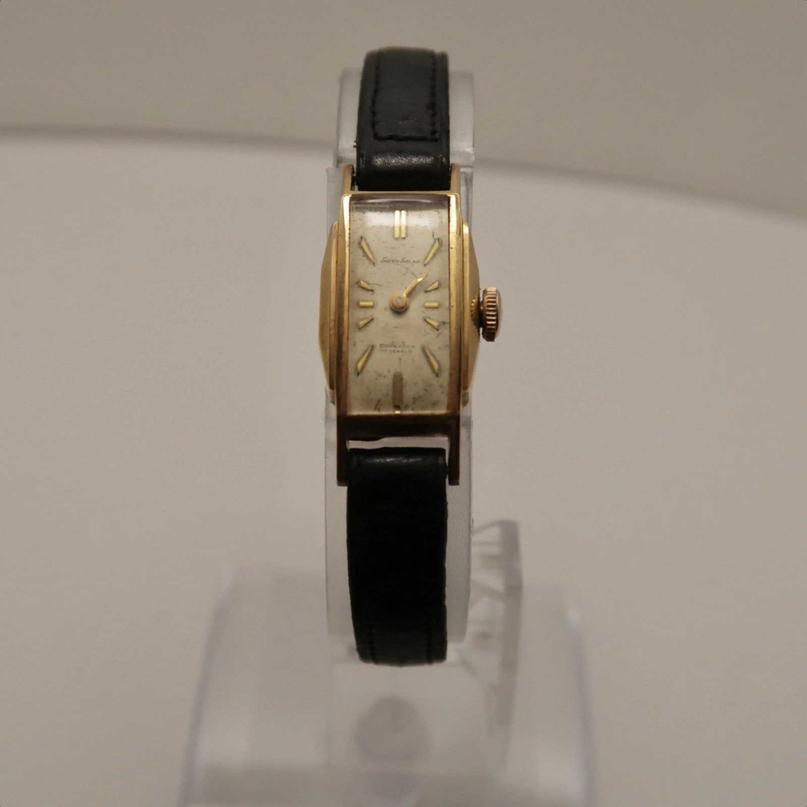 SEIKO Solar Diashock 17 Jewel Mechanical Women Vintage Watch W135 *WORKING