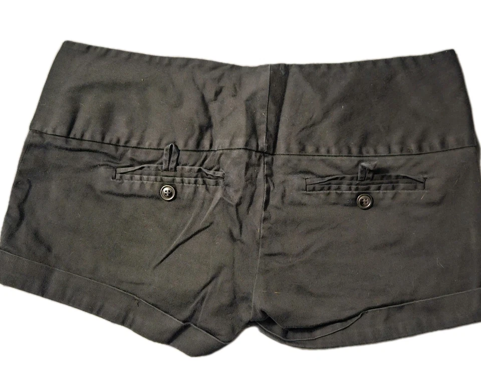 Mini Pantalones Cortos Charlotte Russe Y2K Negro Talla 9 Foto 4 de 4
