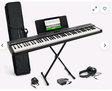  Tastiera musicale Alesis 88 tasti con 480 suoni E Custodia, Usb ,  Nero