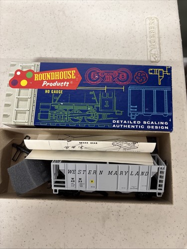 Kit tolva cubierta Roundhouse escala HO 4923 2 bahías Western Maryland | Condition: Used