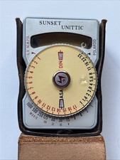 VTG Showa Koden Co  31 Sunset Unittic Light Meter With Case, Vintage, Untested