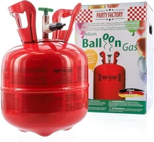 Party Factory Helium Balloon Gas for 20 Balloons Helium Bottle 5 cu. ft. gas