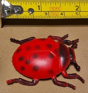 Ladybug Toy Red Beetle Figure Insect Bug Spots