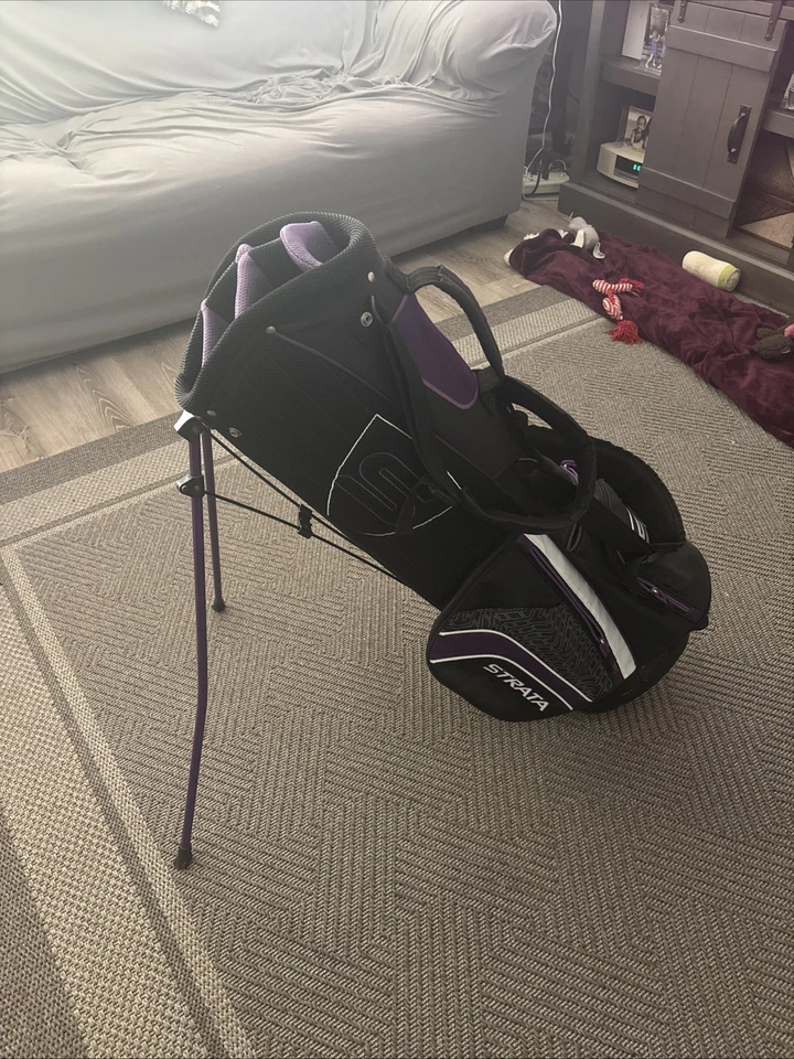 Callaway Womens Golf Bag Strata 7 Dividers 5 Zipper Pockets 35in 12in 8in ... - Image 2 of 3