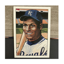 1990 Topps Bo Jackson KC Royals replica painting card for Bowman promotion.