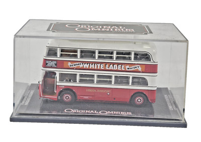 Corgi OOC OM45701 AEC Q Double Deck Bus London Transport Dewars White Label Box.